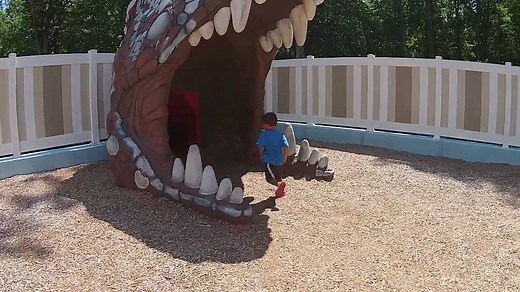 Spend a full day of summertime family fun at The Dinosaur Place & Discovery Depot at Nature's Art Village in Montville, CT - Just minutes from Mystic! Encounter 40 life-sized dinosaurs, cool off in New England's largest Splashpad, dig for gems in the Jackpot Mine, pan for "gold" in Thunder Creek, unearth dinosaur bones in the Bone Zone and much more! For more information please visit http://naturesartvillage.com/ or call 860.443.4367. #MysticCountry #FamilyFun #Connecitcut | The Dinosaur Place