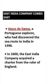 PART 1 | Class 8 History Chapter 2 notes | From Trade to Territory | Shorts