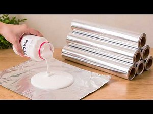 Turn Aluminum foil into Beautiful Home Decor!😍 Creative DIY IDEAS using Recycled Materials!