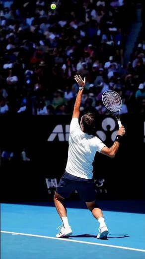 Roger Federer Serve in Super Slow Motion 🎾 #Shorts