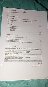 SECTION A: Dance as an Artform (Grade 8)QUESTION 1: Multiple ... | Filo