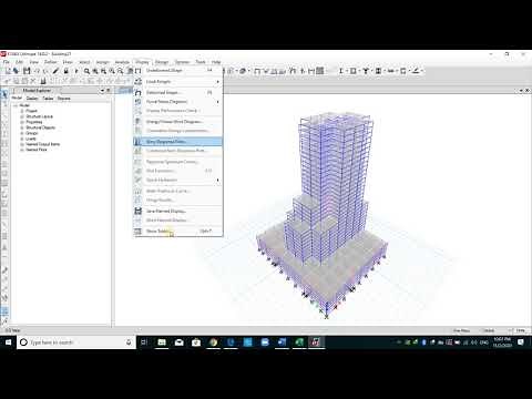 ETABS load combinations with earthquake loads computed from the Response Spectrum Analysis (Lec12)