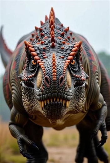 Terrifying Horned Dinosaur Roar