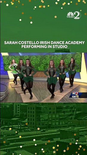 Celebrating St. Patrick's Day with a traditional Irish dance