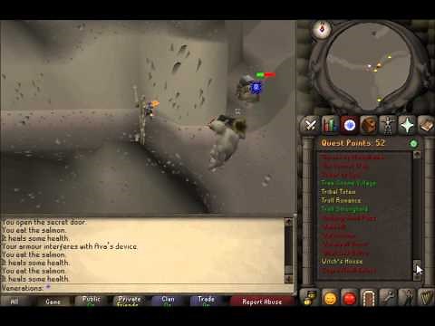 Old School Runescape 2007 Troll Romance boss fight with Arrg. 1 Defence pure.