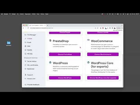 How to create a subdomain for WordPress on Simply.com