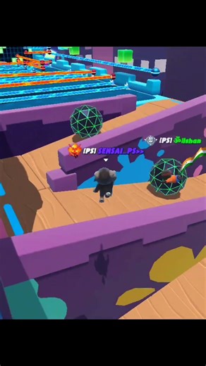 1v5 in dangerous traps map in stumble guys #stumbleguys