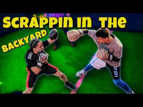 They Agreed to Scap in the backyard