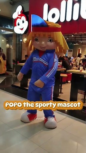 Popo the Sporty Mascot #jollibee #jollibeeshorts #mascot #jollibeebudots #bidaangsayasajollibee