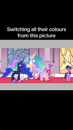 Sorry that the frame is small, its an awkward shape and wouldnt fit a full screen without cutting off, hope yall enjoyed it! #mlp #mylittlepony #colourswap #playyourpart #viral