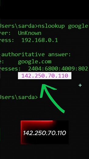 Find Any Website IP in 10 Seconds 😳#KaliLinux #EthicalHacking #nslookup #TechShorts #cybersecurity