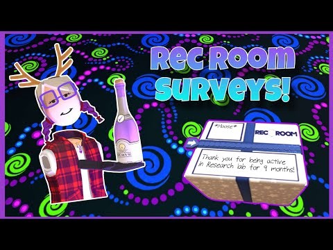Rec Room Survey Rewards!