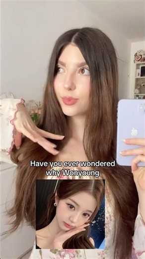 Wonyoung’s selfie tricks to take PERFECT pictures 📸✨ #kpopidol #wonyoung #kpopselfies #selfietips