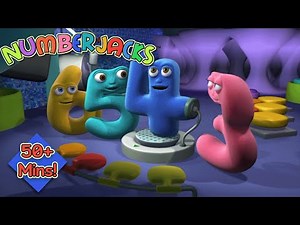 Winning Together! Teamwork Triumphs! 🙌 Numberjacks FULL Episode Compilation | 50+ Mins