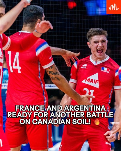 241K views · 2.6K reactions | #VNL2025: THE MATCH OF THE WEEK! France  vs  Argentina The last time they met, at #VNL2024, sparks flew in Ottawa  in a five-set thriller.  This Wednesday, June 11, at 8:30pm GMT, they clash again in Québec City  on Day 1 of this year’s edition. Who will come out on top?   Watch #VNL LIVE on the VBTV App  #BePartOfTheGame #Volleyball | Volleyball World | Facebook