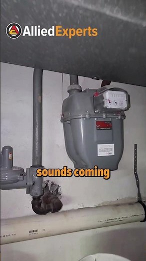Strange sounds coming from home's gas meter - potentially concerning issue!♨️ #energy #home #hvac