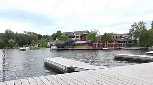 Muskoka river in Huntsville, Ontario
