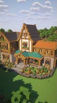 mega mansión medieval minecraft