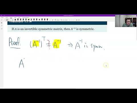 Theorem 1.7.4 (Symmetry of the Inverse of Invertible Symmetric Matrix)