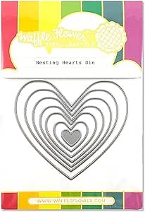 Waffle Flower Nesting Hearts Die (It's Easy to Create a Heart Shaped Card)