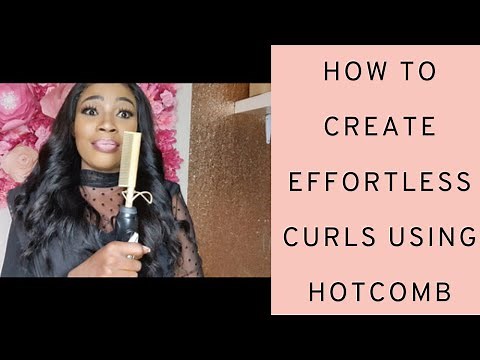 HOW TO USE A HOT COMB (HOT COMB CURLS)
