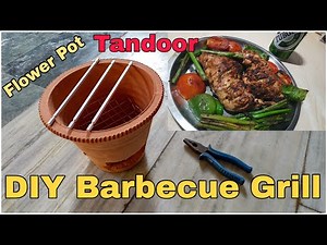 DIY Barbeque Grill from Flower Pot I Homemade Barbeque Grill