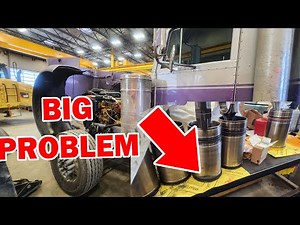 Purple Pete gets some "EXTREME MECHANIC-ING." C-15 Cat Repair.