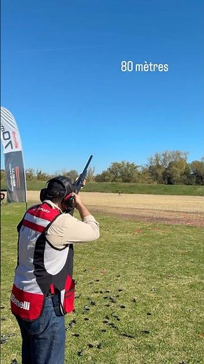 Benelli Advanced Impact: shooting from 70m to 110 meters on clay targets!