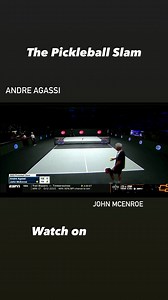 Watch Andre Agassi, John McEnroe, Andy Roddick, and Michael Chang at The Pickleball Slam. Watch on ESPN! 🎥ESPN | Pickleball Channel