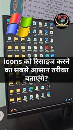 Desktop icon resize the easiest way in windows 11