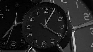 Time Lapse of Watch Clock Showing Time Passing By Fast in Moving Countdown