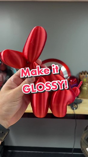 Enhance Your 3D Printed Balloon Dog with a Glossy Finish