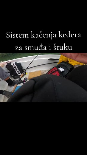 Sistem kačenja kedera za smuđa i štuku