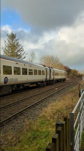 Northern Rail 158 908 departs Long Preston on a Leeds to Morecambe service