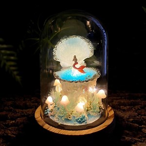 Fairy Tale Mermaid Night Light,handmade Shell Pearl Light,enchanted Decor for Bedroom Living Room, Fantasy Mermaid Lamp,unique Birthday Gift - Etsy