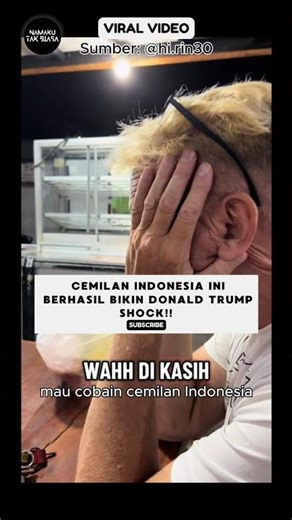 Donald Trump Beli Cemilan Indonesia Bareng Istri‼️ #reaksibule #shorts #viralvideo