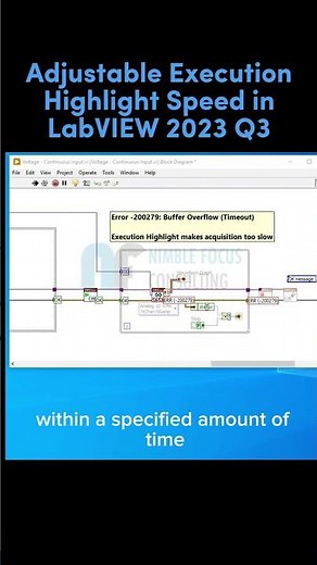 [Ep.009] Adjustable Execution Highlight Speed in LabVIEW 2023 Q3 #labview