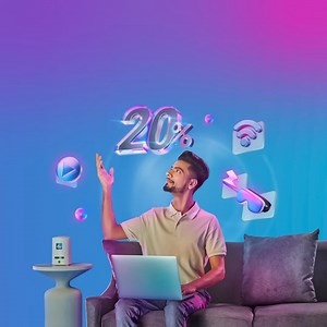 Enjoy wireless connectivity with unlimited data on du Home Wireless Plus. Starting AED 159/month. | du