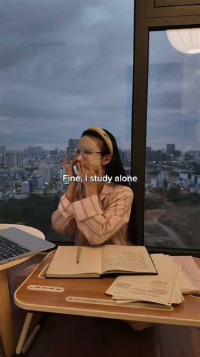 POV: You have no friends to study with... so you grind alone 📚✨