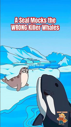 When a Seal Mocks the WRONG Killer Whales! #orca #animation
