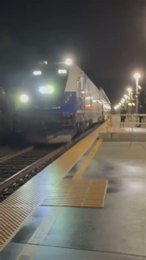 Amtrak 2112 Speeds Through Carlsbad Village Headed South