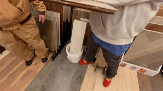 Pronounced: SHORE-CLIFFS This hybrid rigid core flooring has been soaking in water for 30 days! This is one of the best waterproof - commercially rated floors available at our shop. Come check them out today! | Old School Tile Company LLC