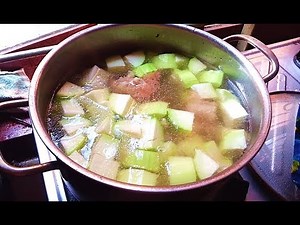 How to Make Cambodian Food, Khmer Food and Cuisine, Winter Melon Soup #130