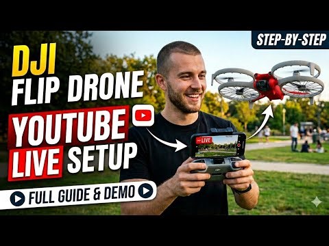 How to setup ⚒️ DJI FLIP Drone for youtube livestream || RTMP connection for YouTube.? #drone