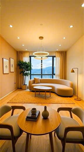 Pastel Café Style Living Room Transformation | Modern Apartment Makeover | OneFrame