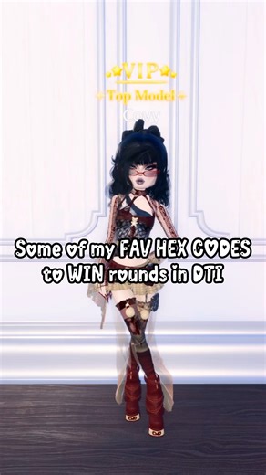 Covy on Instagram: "Some HEX CODES To WIN ROUNDS In DTI!! ✨ #dti #dtiroblox #dresstoimpress #roblox #reels . . . . . . . . . . . . . . . . . . #dresstoimpress #roblox #dresstoimpressroblox #fyp #shorts #dti #dtiroblox #dtioutfits #gameplay #dtiupdate #newupdatedti #newcodedti #foryoupage #explorepage #freeoutfits #custommakeup #cutefit #trending #trendingshorts #trendingvideo #gameplay #fashion #hack #robloxfashion #trending #explorepage @playdresstoimpress"