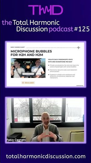 THD 125 BD Sound In Car Voice Isolation Bubbles Built in AI Software to Enhance Voice Communication