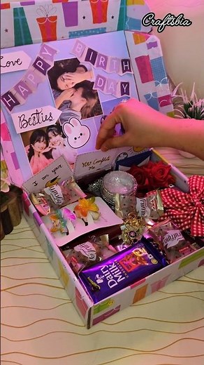 gift box 🎁 for girls ❤️cute handmade gifts hamper from cardboard | customized gift box for birthday🎂