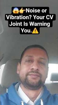 😱⚠️How To Identify a Bad CV Joint | Outer vs Inner CV Joint Symptoms. #fakhruddinkhanji #carcare