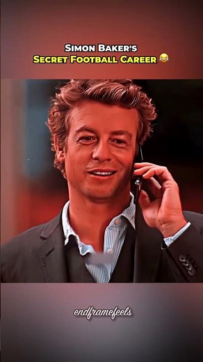 Simon Baker's Secret Football Career 😂 #fyp #shorts